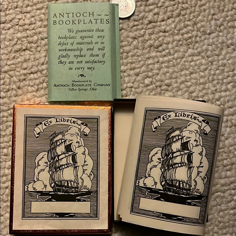 Antioch Bookplates with Nautical Design